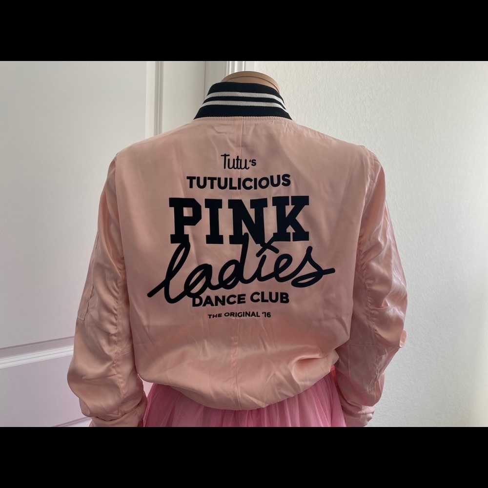 NWT- Pink Ladies satin bomber jacket Limited Edition - last ones available